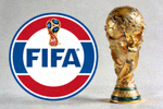 国际足球联合会FIFA标志与世界杯奖杯