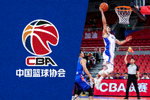 中国篮球协会CBA标志及比赛画面